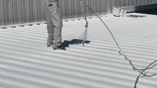 How to Restore a Commercial Metal Roof with PERMAKOTE® roofpainting roofcoating roofrestoration [upl. by Ardath]