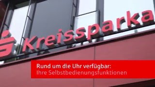 Selbstbedienungsfunktionen bei der Kreissparkasse [upl. by Seagrave]