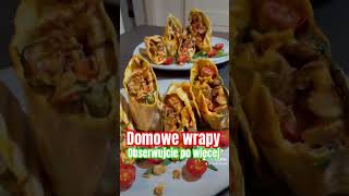 Domowe smaki  domowe wrapy food vlog gotujemy [upl. by Yssim]