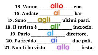 Italian how to use the preposition correctly  Quiz and example phrases  Learn italian free lessons [upl. by Esyned]