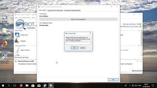 Spybot  Installing New License Key [upl. by Ellehsal]