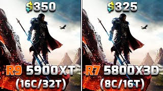 Ryzen 9 5900XT vs Ryzen 7 5800X3D  PC Gameplay Benchmark Tested [upl. by Reeta]