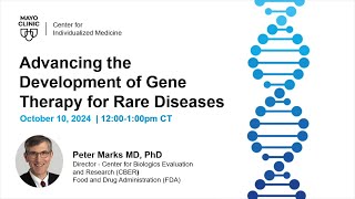 Advancing the Development of Gene Therapy for Rare Diseases Center for Individualized Medicine 2024 [upl. by Tybi]