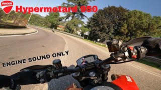 The commute to work  Passando per Como con la Ducati Hypermotard  950 RAW STOCK SOUND [upl. by Pam]