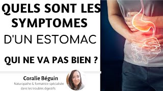 Quels sont les SYMPTOMES dun ESTOMAC qui va mal   Coralie Béguin Naturopathe [upl. by Adnohsirk]