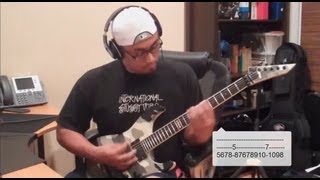 Swing  Parkway Drive guitar cover by Freddy Delacruz Added tabs Atlas 103012 [upl. by Sumedocin]