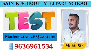 sainik school maths model paper  military school model paper sainikschool militaryschool [upl. by Gabriell]