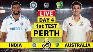 India vs Australia 1st Test Day 4 Live  IND vs AUS 1st Test Live Scores amp Commentary  IND Bowling [upl. by Ahset]