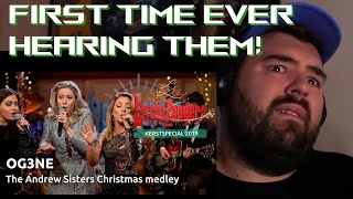 SingerSongwriter reacts to OG3NE  ANDREWS SISTERS CHRISTMAS MEDLEY  FOR THE FIRST TIME EVER [upl. by Bonita67]