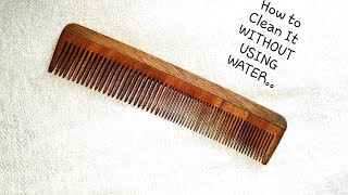 How to Clean A Wooden Comb Properly Without Using Water  Aishwarya Rath [upl. by Annawahs]