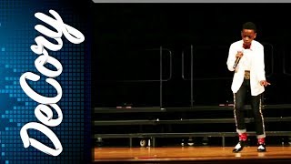 Kid nails Michael Jacksons Billie Jean at school talent show [upl. by Obmar273]