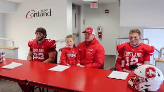 Cortland Football PostGame Press Conference  NCAA Second Round vs Grove City 112523 [upl. by Adnileb]