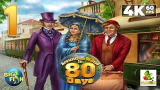 Around the World in 80 Days PC by Big Fish Games  4K60 Walkthrough Part 1  England [upl. by Nalad]