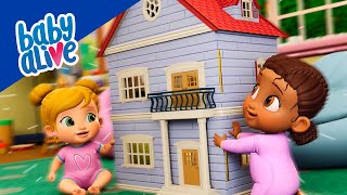 Baby Alive Official 🏡 Babies Play With Dolls House Playset 👗 Kids Videos 💕 [upl. by Arraik]