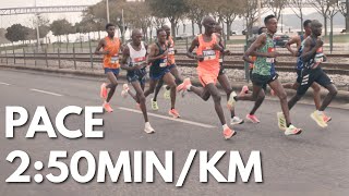 9 Men Under 5952  Lisbon Half Marathon  Race footage [upl. by Bethezel]