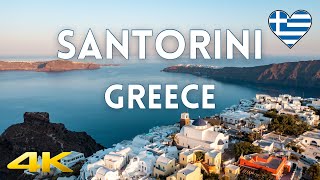 🇬🇷 Santorini Cinematic  Drone Aerial  Greece 4K [upl. by Eelrefinnej378]