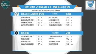 Riverina v Greater Illawarra Opens [upl. by Reppart]