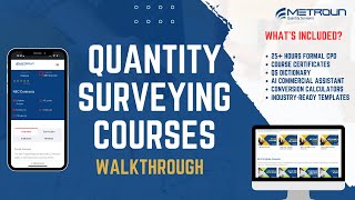 Quantity Surveying Courses  Step by Step Walkthrough [upl. by Mosora]