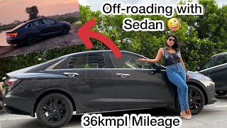 36kmpl का Mileage in Hyunai Verna Turbo 😮 offroading में फँसी [upl. by Queridas]