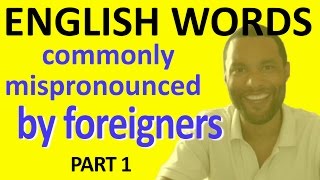 100 English words commonly mispronounced by foreigners PART 1 [upl. by Jessalin]