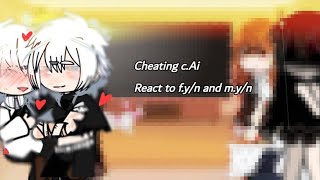 cheating cAi💔react to fyn as Maki and myn as yuta my AUships [upl. by Leaper4]