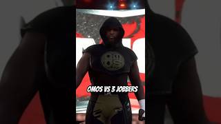 OMOS VS 3 JOBBERS HANDICAP MATCH WWE 2K24 WHO WON [upl. by Nimzaj]