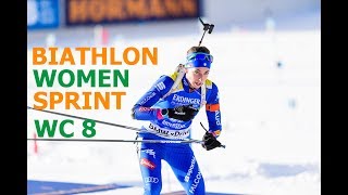 BIATHLON WOMEN SPRINT 15032018 World Cup 8 Holmenkollen Norway [upl. by Emilie43]