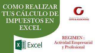 Realiza tu cálculo de Impuestos en Excel de Act Empresarial y Profesional  Papel de trabajo 2023 [upl. by Asihtal]