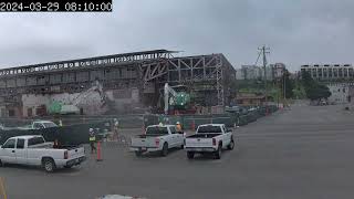 Building 123 Demolition  Time Lapse Day 2 32924 [upl. by Larena]