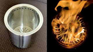 Homemade Wood Gas Burning Stove Like Solo Stove for Camping  Secondary Combustion  Part1 [upl. by Sharline370]