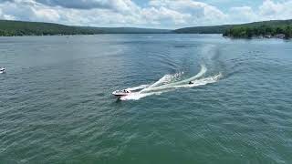 Conesus Lake  Fourth of July weekend more kids on tube [upl. by Nail]