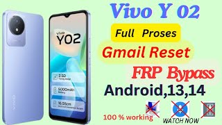 Vivo Y02 FRP bypass  Video Y02 Google account bypass  Vivo Y02 FRP bypass Android 12 [upl. by Natan]