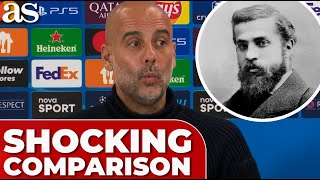 PEP GUARDIOLA left SPEECHLESS by shocking ANTONI GAUDÍ comparison [upl. by Ahsinrat]