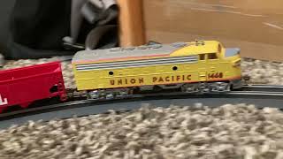 Bachmann Union Pacific Challenger Starter Set Test Run [upl. by Aekahs]