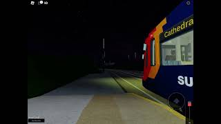 Roblox Stagecoach Supertram Tram 114 departs Arbourthorne Road on a Purple Route to Cathedral [upl. by Ziana238]