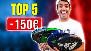 TOP 5 BEST PADEL RACKETS for 150 € OR LESS BLACK FRIDAY  the4Set [upl. by Brandt]