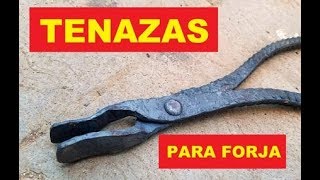 Tenazas de forja muy simples  Rebar blacksmithing tongs [upl. by Valdemar]