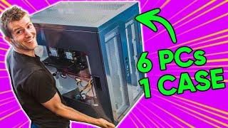 How this PC Case Fits SIX Editing Workstations Inside [upl. by Naihr]