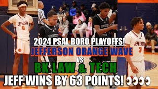 Thomas Jefferson Basketball BLOWS BK Law amp Tech Out In PSAL Boro Playoffs [upl. by Jarred]