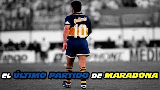 El ÚLTIMO PARTIDO de MARADONA 👏 [upl. by Cresida597]