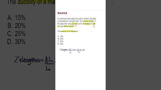 FE Exam Review  Ductility in 1 minute feexam civilengineering mechanicalengineering genieprep [upl. by Bergren]