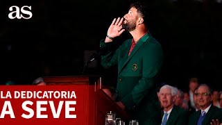 MASTERS DE AUGUSTA  JON RAHM Y su DEDICATORIA a SEVERIANO BALLESTEROS  DIARIO AS [upl. by Aneeb]