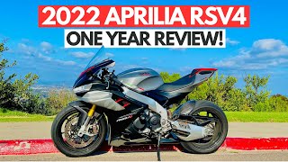 2022 Aprilia RSV4 One Year Ownership Review Why you should NOT buy one [upl. by Kurr]