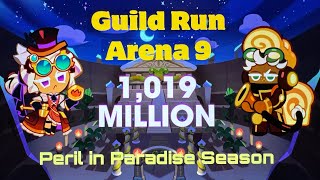 CookieRun OvenBreak  Guild Run Arena 9 Peril in Paradise Season 1019M  GPZ [upl. by Ecyac474]