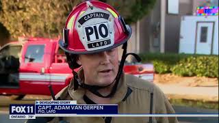 LAFD Storage Yard Blaze in North Hollywood  October 20 2024 [upl. by Wye40]