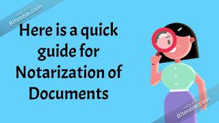 Quick Guide for Notarization of Documents [upl. by Olbap]