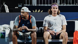 When Kyrgios amp Tsitsipas Played Doubles TOGETHER Like Best Friends [upl. by Nevart]