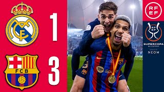 Resumen Supercopa de España  Real Madrid 13 FC Barcelona  Final [upl. by Suertemed]