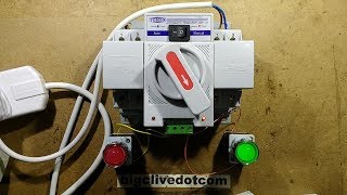 Automatic generator changeover switch with schematic [upl. by Eimilb250]