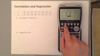 S1 Correlation and Regression Graphical Calculator [upl. by Dayle]